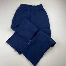 Load image into Gallery viewer, Girls H&T, navy fleece lined track pants, Inside leg: 50cm, EUC, size 6,
