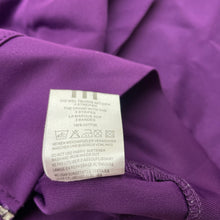 Load image into Gallery viewer, Girls Adidas, purple zip up track top, armpit to armpit: 44cm, shoulder to cuff: 53cm, GUC, size 12-14,