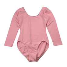 Load image into Gallery viewer, Girls Bloch, pink long sleeve ballet / dance leotard, Sz: XL, EUC, size 10-12,