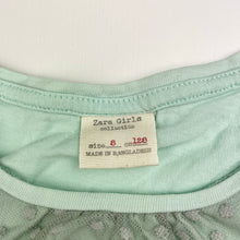 Load image into Gallery viewer, Girls Zara, cotton & tulle t-shirt / top, FUC, size 8,