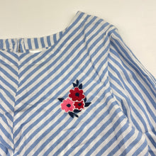 Load image into Gallery viewer, Girls Clothing & Co, embroidered lightweight cotton long sleeve top, EUC, size 8,