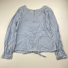 Load image into Gallery viewer, Girls Clothing & Co, embroidered lightweight cotton long sleeve top, EUC, size 8,