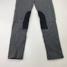 Load image into Gallery viewer, Girls H&M, grey stretchy pants / leggings, elasticated, Inside leg: 52cm, GUC, size 8,