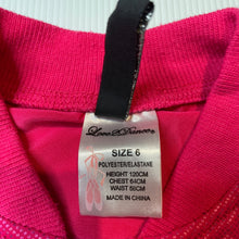 Load image into Gallery viewer, Girls Love 2 Dance, pink lightweight zip up top, FUC, size 6,