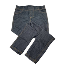 Load image into Gallery viewer, Girls Mango, stretchy denim legggings, elasticated, Inside leg: 53cm, EUC, size 8,