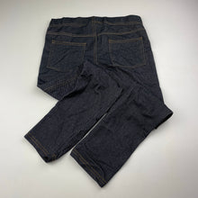 Load image into Gallery viewer, Girls Mango, stretchy denim legggings, elasticated, Inside leg: 53cm, EUC, size 8,