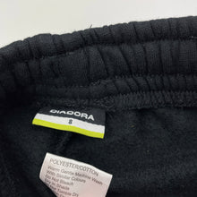 Load image into Gallery viewer, unisex DIADORA, loose fit fleece lined track pants, elasticated, Inside leg: 52.5cm, EUC, size 8,