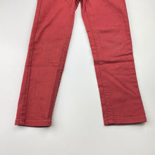 Load image into Gallery viewer, Boys Target, rust stretch denim jeans, adjustable, Inside leg: 43cm, EUC, size 4,