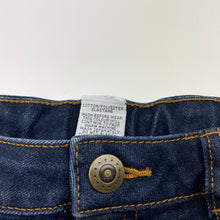 Load image into Gallery viewer, Girls Target, dark stretch denim jeans, adjustable, Inside leg: 56.5cm, GUC, size 8,