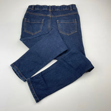 Load image into Gallery viewer, Girls Target, dark stretch denim jeans, adjustable, Inside leg: 56.5cm, GUC, size 8,