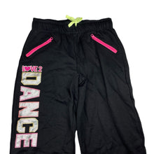 Load image into Gallery viewer, Girls Sports Junior, fleece lined cropped track pants, elasticated, Inside leg: 42.5cm, GUC, size 12,