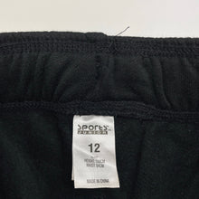 Load image into Gallery viewer, Girls Sports Junior, fleece lined cropped track pants, elasticated, Inside leg: 42.5cm, GUC, size 12,