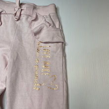 Load image into Gallery viewer, Girls Mango, pink track pants, elasticated, Inside leg: 46cm, FUC, size 6,