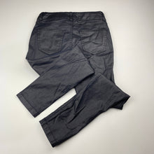 Load image into Gallery viewer, Girls Miss Understood, black lightweight stretch pants, adjustable, Inside leg: 56cm, EUC, size 8,