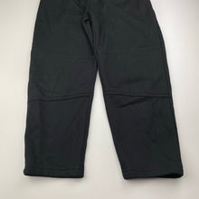 Load image into Gallery viewer, Boys Its Jumbo Time, black fleece lined track pants, elasticated, Inside leg: 50.5cm, EUC, size 8,