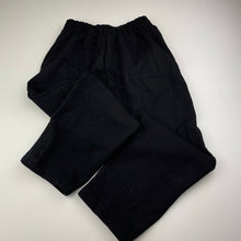 Load image into Gallery viewer, Boys Its Jumbo Time, black fleece lined track pants, elasticated, Inside leg: 50.5cm, EUC, size 8,