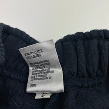Load image into Gallery viewer, Girls Clothing & Co, navy fleece lined track pants, Inside leg: 54cm, FUC, size 8,