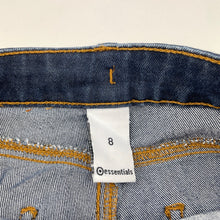 Load image into Gallery viewer, Girls Target, dark stretch denim jeans, adjustable, Inside leg: 57m, EUC, size 8,