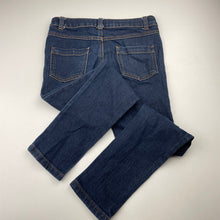 Load image into Gallery viewer, Girls Target, dark stretch denim jeans, adjustable, Inside leg: 57m, EUC, size 8,
