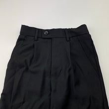 Load image into Gallery viewer, Boys Mini World, black suit/formal pants, elasticated, Inside leg: 36.5cm, EUC, size 4,