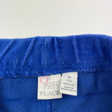 Load image into Gallery viewer, Girls The Place, blue stretch corduroy leggings / pants, Inside leg: 58.5cm, EUC, size 7-8,