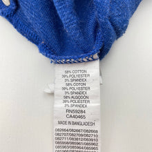Load image into Gallery viewer, Girls The Place, blue stretch corduroy leggings / pants, Inside leg: 58.5cm, EUC, size 7-8,
