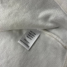 Load image into Gallery viewer, Girls Korango, white cotton cropped short sleeve cardigan, small pink mark, FUC, size 6,