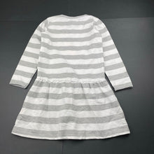 Load image into Gallery viewer, Girls Charlie & Me, striped casual long sleeve dress, FUC, size 5, L: 56cm