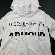 Load image into Gallery viewer, Girls Under Armour, lightweight long sleeve hooded top, FUC, size 6-7,