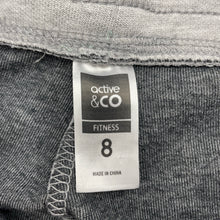 Load image into Gallery viewer, Boys Active & Co, grey marle track pants, elasticated, Inside leg: 58cm, GUC, size 8,