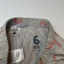 Load image into Gallery viewer, Girls Cotton On, stretchy pyjama pants / bottoms, FUC, size 6,