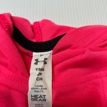 Load image into Gallery viewer, Girls Under Armour, THREADBORNE lightweight long sleeve hooded top, EUC, size 8-9,