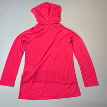 Load image into Gallery viewer, Girls Under Armour, THREADBORNE lightweight long sleeve hooded top, EUC, size 8-9,
