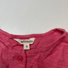 Load image into Gallery viewer, Girls Milkshake, lace trim cotton long sleeve top / cardi, EUC, size 8,