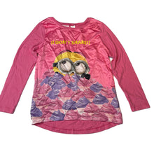 Load image into Gallery viewer, Girls Despicable Me, Minions lightweight long sleeve top, EUC, size 12,