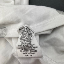 Load image into Gallery viewer, Girls Decjuba Kids, soft feel white & silver spot top, FUC, size 8,