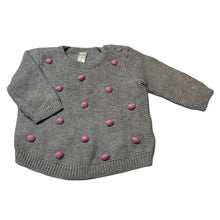 Load image into Gallery viewer, Girls Dymples, knitted cotton sweater / jumper, light mark left sleeve, FUC, size 00,