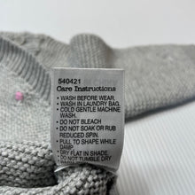 Load image into Gallery viewer, Girls Dymples, knitted cotton sweater / jumper, light mark left sleeve, FUC, size 00,