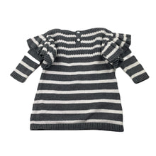 Load image into Gallery viewer, Girls Seed, knitted cotton long sleeve dress, FUC, size 00, L: 36cm