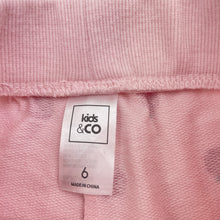 Load image into Gallery viewer, Girls Kids & Co, lightweight track pants, apples, Inside leg: 48cm, GUC, size 6,