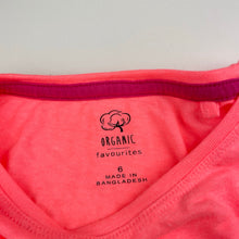 Load image into Gallery viewer, Girls Favourites, soft feel organic cotton blend long sleeve top, GUC, size 6,
