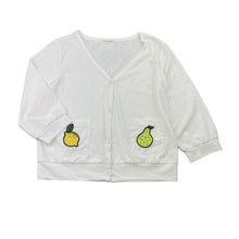 Load image into Gallery viewer, Girls Dave & Bella, lightweight button up top, light marks front & sleeve, FUC, size 8,