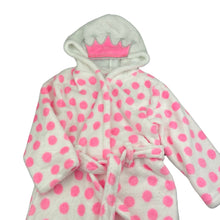 Load image into Gallery viewer, Girls Cotton On, soft fleece dressing gown / bath robe, FUC, size 3-4,