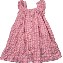 Load image into Gallery viewer, Girls Cotton On, pink check lightweight summer dress, EUC, size 6, L: 66cm