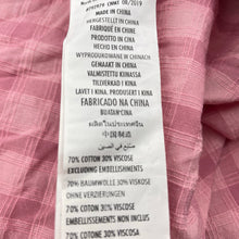 Load image into Gallery viewer, Girls Cotton On, pink check lightweight summer dress, EUC, size 6, L: 66cm