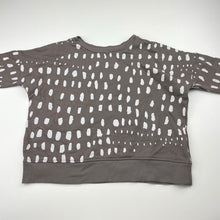 Load image into Gallery viewer, unisex KID + KIND, fleece lined drop-shoulder sweater / jumper, EUC, size 4,