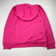 Load image into Gallery viewer, Girls pink, lightweight hoodie sweater, no labels, armpit to armpit: 38.5cm, shoulder to cuff: 50cm, EUC, size 10-12,