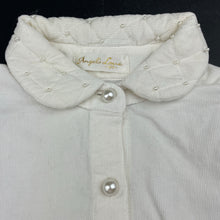 Load image into Gallery viewer, Girls Angel's Love, embellished corduroy cotton shirt, pink marks back left cuff, FUC, size 6,