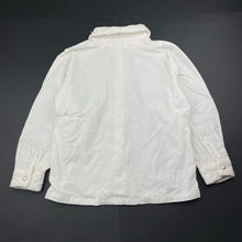 Load image into Gallery viewer, Girls Angel's Love, embellished corduroy cotton shirt, pink marks back left cuff, FUC, size 6,