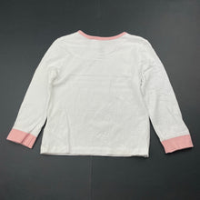 Load image into Gallery viewer, Girls Cotton On, long sleeve pyjama top, marks left cuff, FUC, size 3,